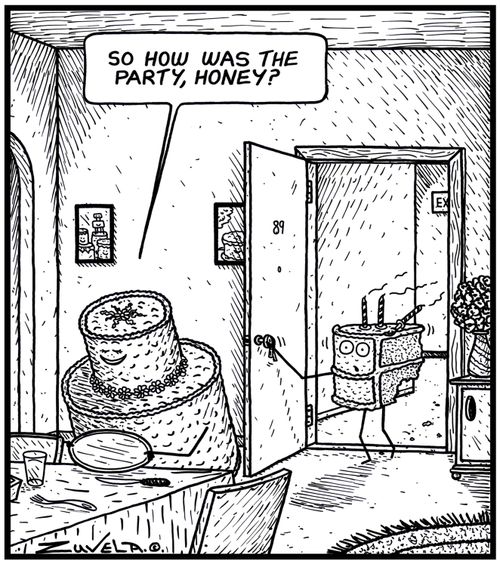 'So how was the party, Honey?' 
