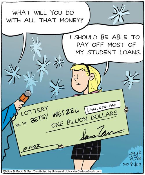 'I should be able to pay off most of my student loans.'