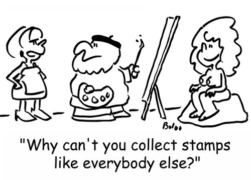'Why can't you collect stamps like everybody else?'