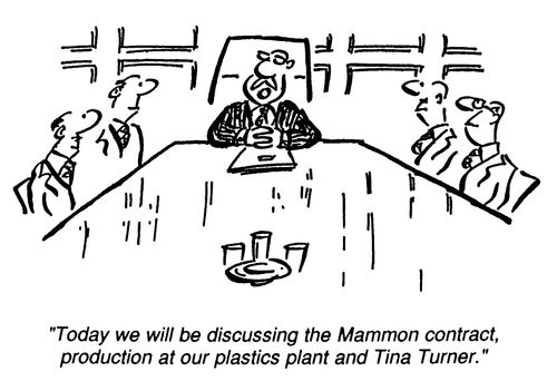 Today we will be discussing the contract, production at our plastics plant and Tina Turner.