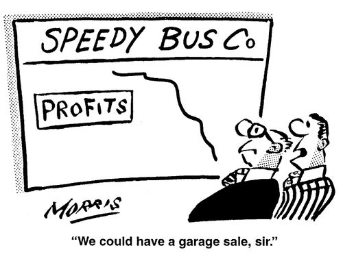 Speedy Bus Co - We could have a garage sale, sir.