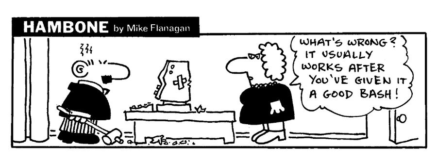 STRIP Hambone: Bashing a computer to make it work