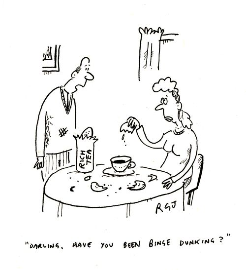 'Darling, have you been binge dunking?'