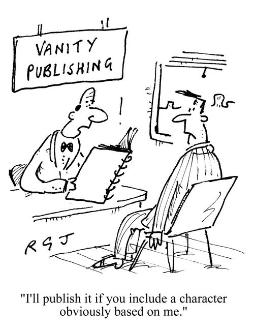 'I'll publish it if you include a character obviously based on me.'