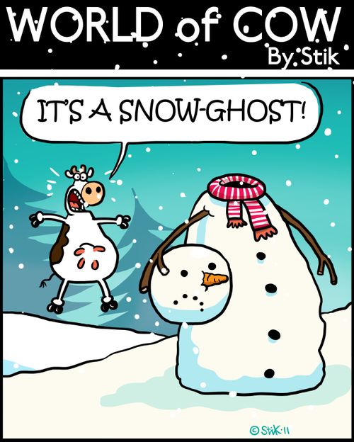 'IT'S A SNOW-GHOST!'