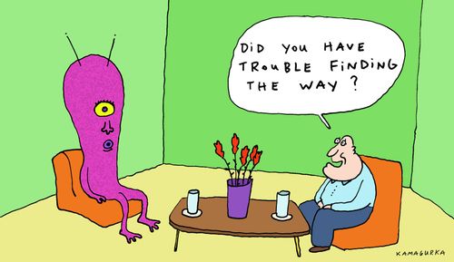 'Did you have trouble finding the way?'