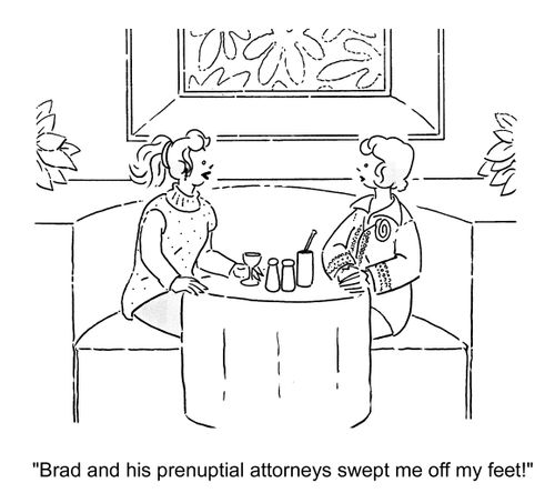 'Brad and his prenuptial attorneys swept me off my feet!'