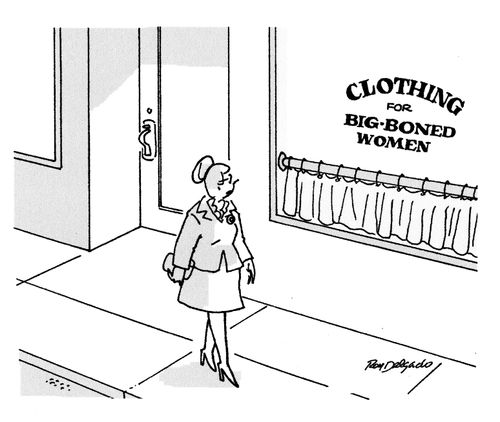 Clothing for big boned women.