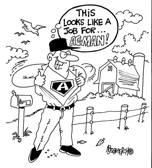 "This looks like a job for Agman!"