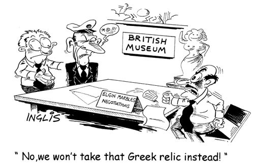 "No, we won't take Greek relic instead!"