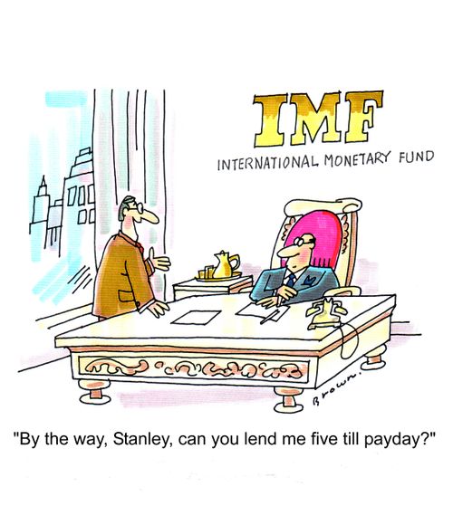 'By the way, Stanley, can you lend me five till payday?'