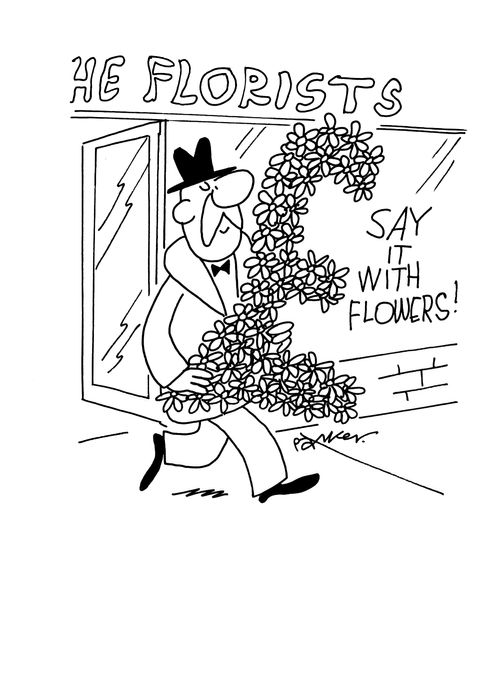 Say it with flowers.