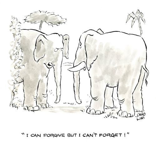 'I can forgive but I can't forget!'