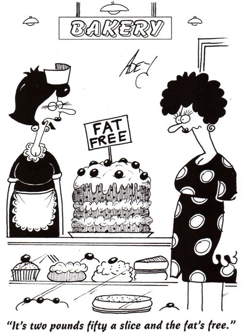 'It's two pounds fifty a slice and the fat's free.'