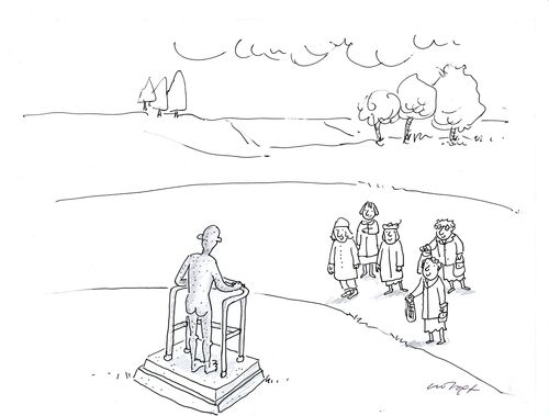 Old Man Statue.