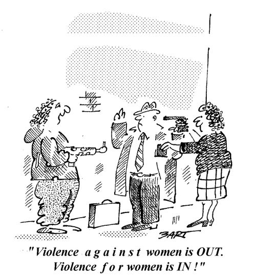 "Violence against Women is out. Violence for women is in."