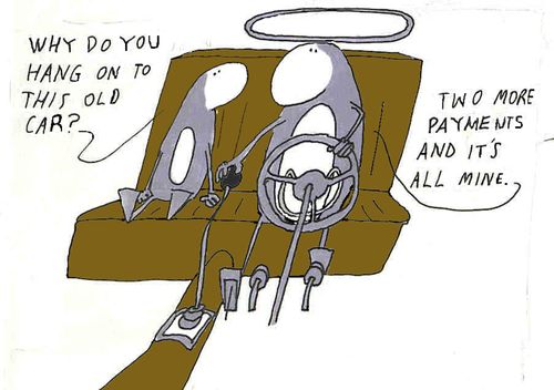 "Why do you hang onto this old car?"