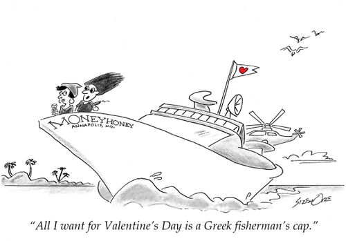 'All I want for Valentine's Day is a Greek fisherman's cap.'