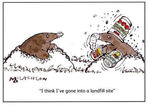 'I think I've gone into a landfill site.'
