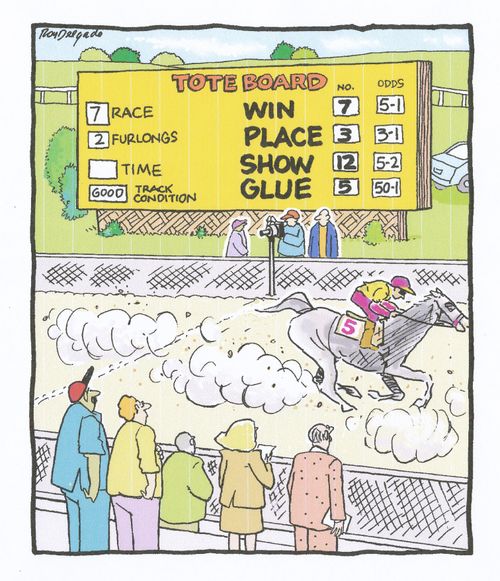 Horse race - glue