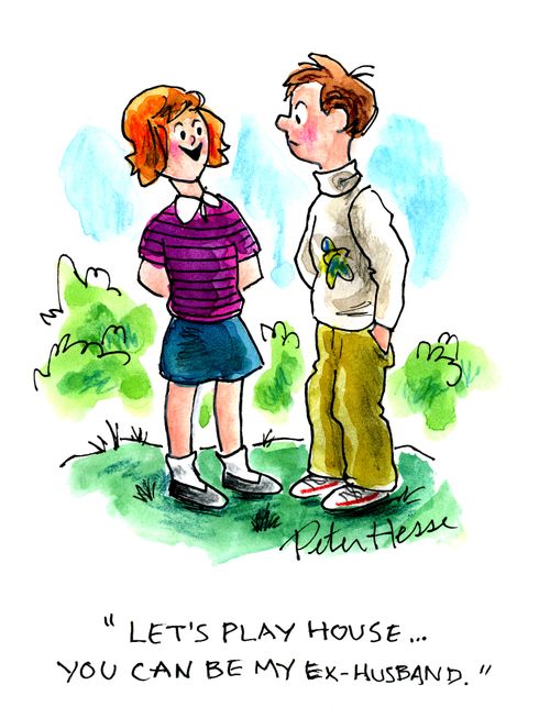 'Let's play house... you can be my ex-husband.'