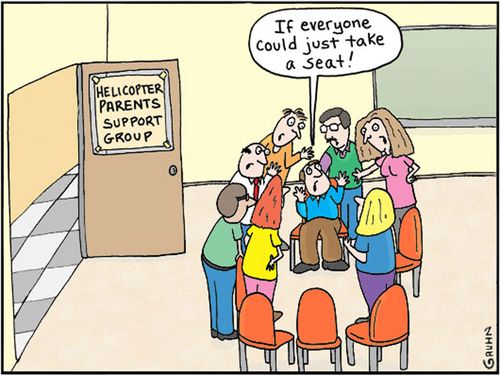 Helicopter Parents Support Group: 'If everyone could just take a seat!'