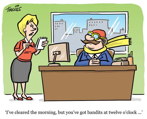 ‘I've cleared the morning, but you've got bandits at twelve o'clock ...'