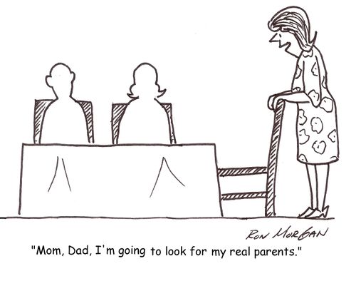 'Mom, Dad, I'm going to look for my real parents.'