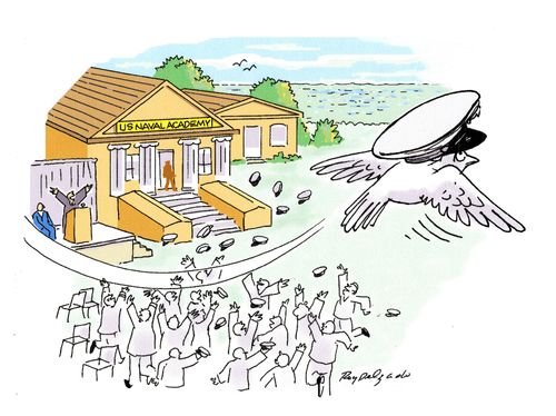 A known problem when doves fly over the barracks.
