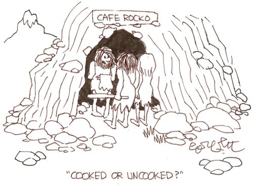 Cafe Rocko:  'Cooked or uncooked?'