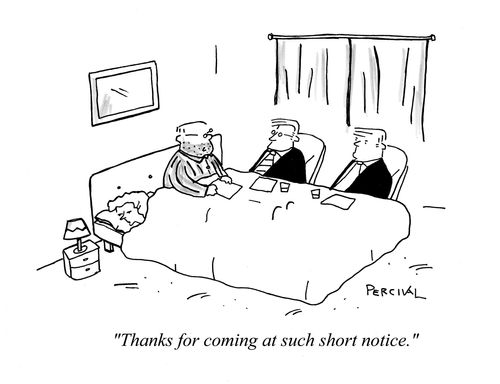 'Thanks for coming at such short notice.'
