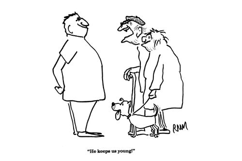 'He keeps us young!'