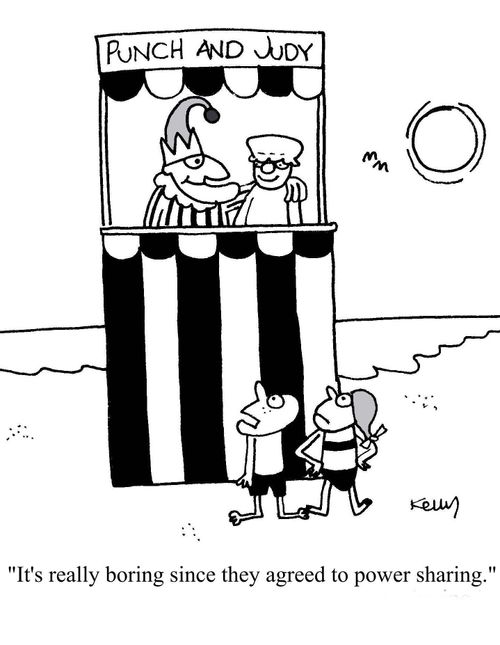 ' It's really boring since they agreed to power sharing.'