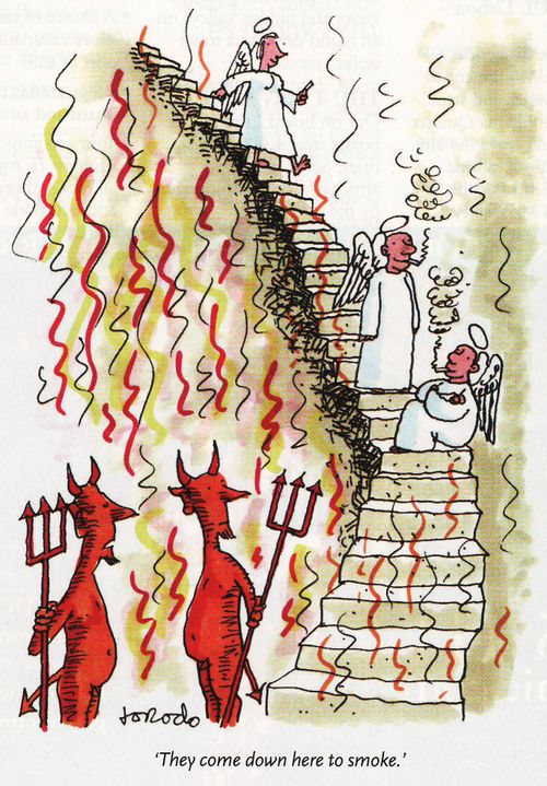 'They come down here to smoke.'