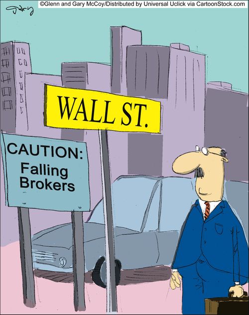 Caution: Falling brokers.