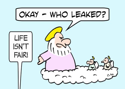 'Okay - who leaked?'