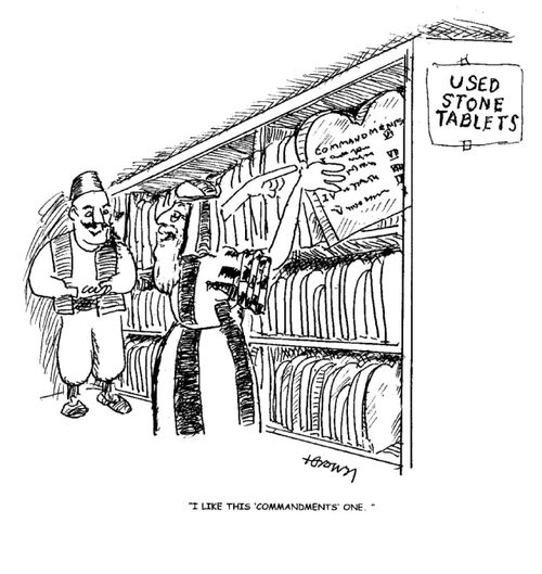 'I like this 'commandments' one.'