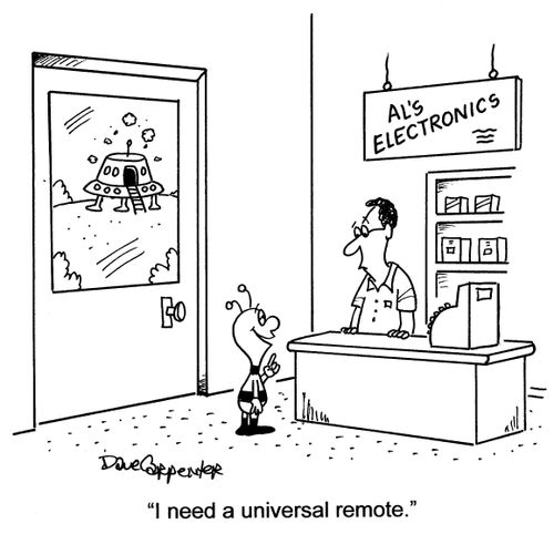 'I need a universal remote.'