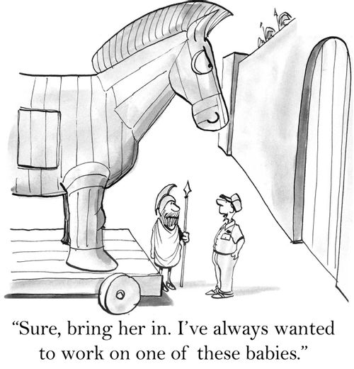 'Sure, bring her on. I've always wanted to work on one of these babies.'