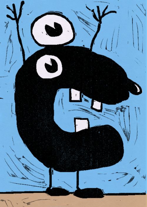 Monster in shape of letter C.