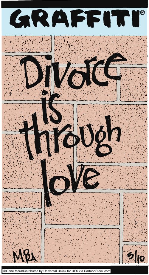 Divorce is through love.