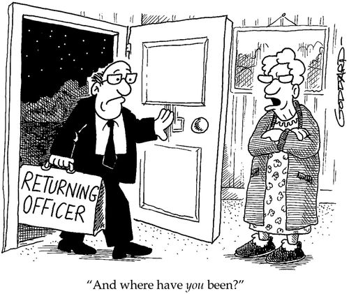 'And where have you been?'