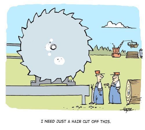 'I need just a hair cut off this.'