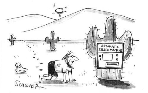ATM in a desert.