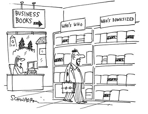 Business books - Who's Who & Who's Downsized sections.