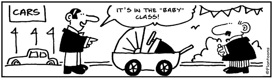 It's in the baby class.