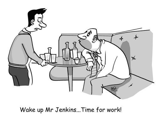 Wake up Mr Jenkins...Time for work!