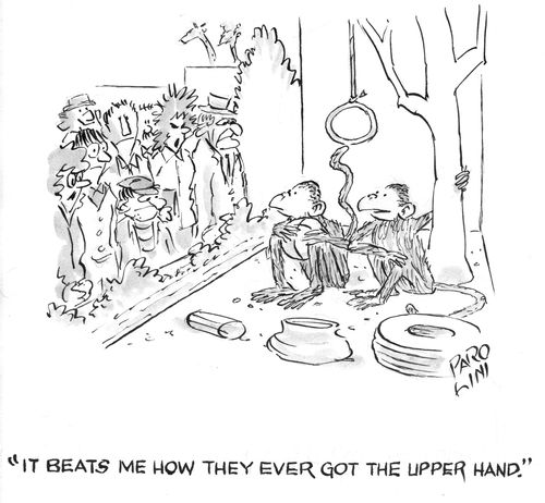 'It beats me how they ever got the upper hand.'
