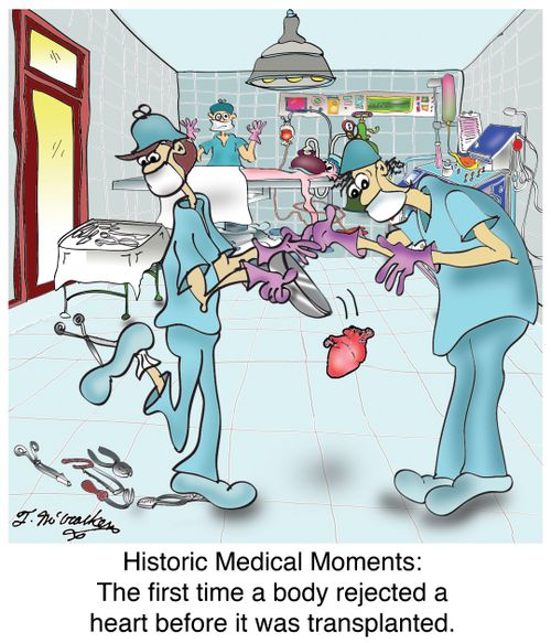 Historic Medical Moments: The first time a body rejected a heart before it was transplanted.