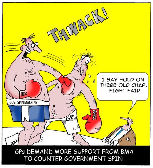 GPs demand more support from BMA to counter government spin.
